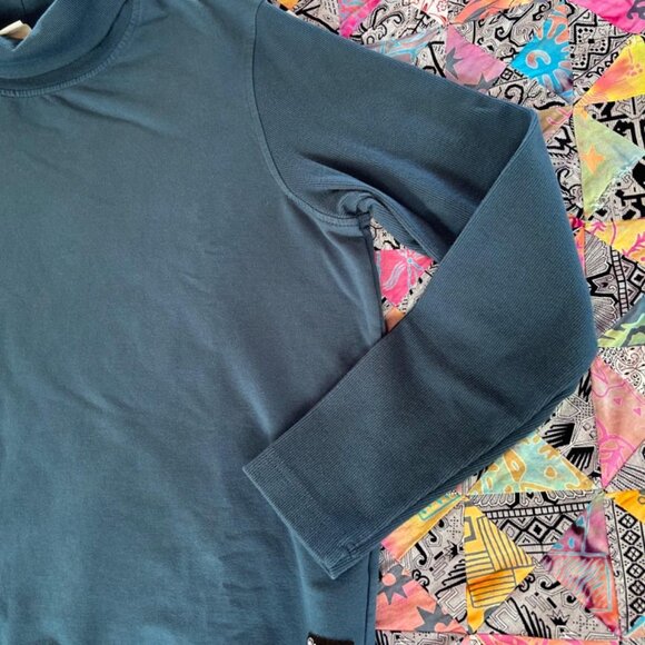 Ariat® Ladies REAL Funnel Eurasian Teal Women’s Sweater 10037341 Size XXL - Picture 3 of 8